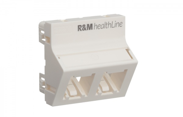 R842472 Mounting Plate 45×45,R&MhealthLine,2P,angled,wt